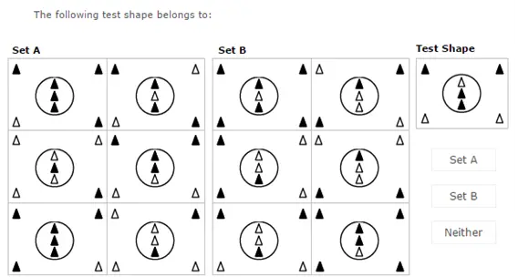 Abstract Reasoning Practice Question -  Set A/B