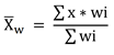 weighted average formula 2