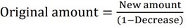 reversed percentage decrease analytical test