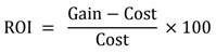 ROI calculation formula