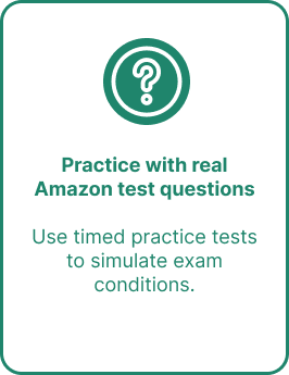 Practice with real Amazon test questions