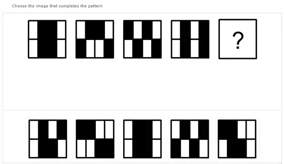 Abstract Reasoning Practice Question - Next in Series