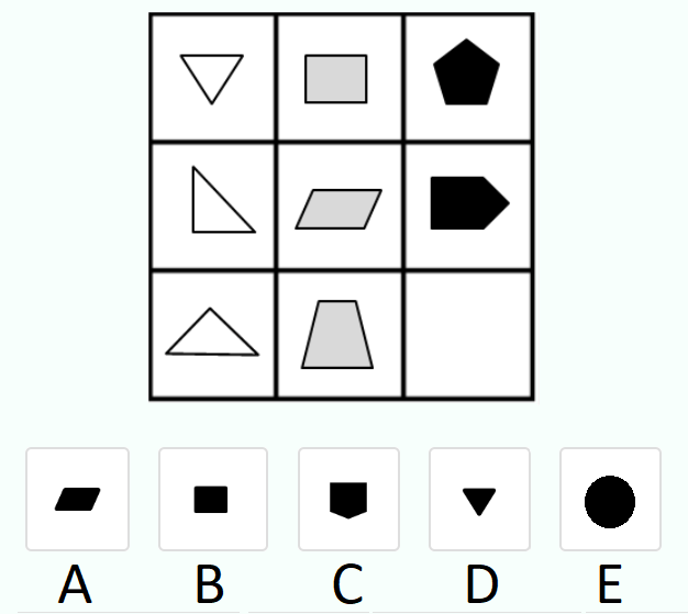 Glovo Universal Cognitive Test Sample Question
